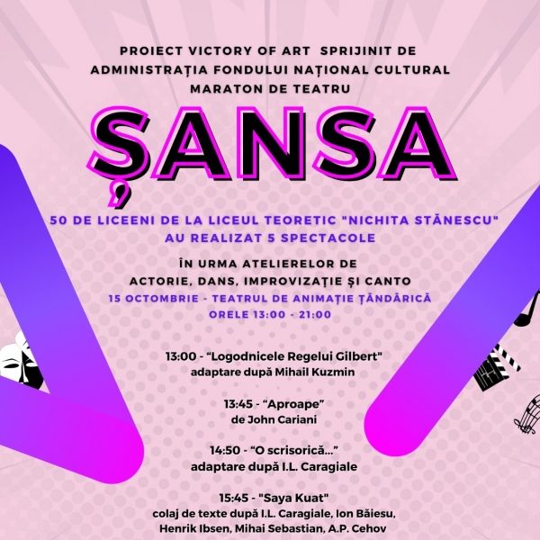 ȘANSA, un proiect cultural pentru un viitor cu șansă tinerilor