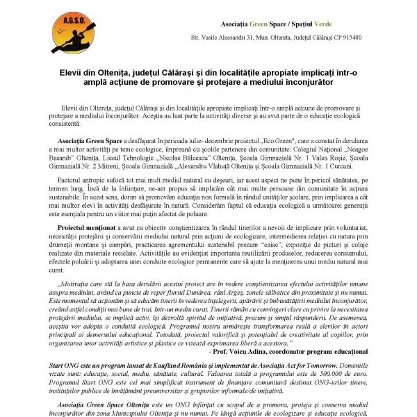 Proiectul "ECO GREEN" 2023