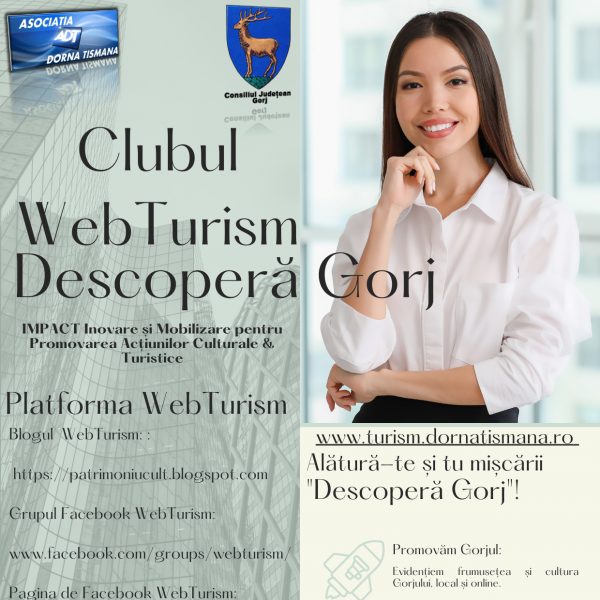 Asociația Dorna Tismana organizează Atelierul "Redescoperă Gorjul: Antreprenoriat și Turism Cultural"