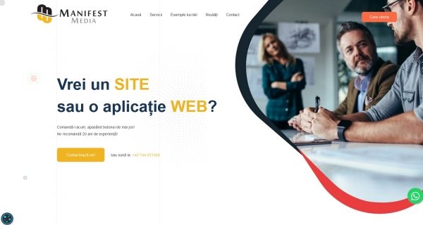 Manifest Media ofera de 20 de ani servicii de creare site, dezvoltare web, aplicatii si platforme online