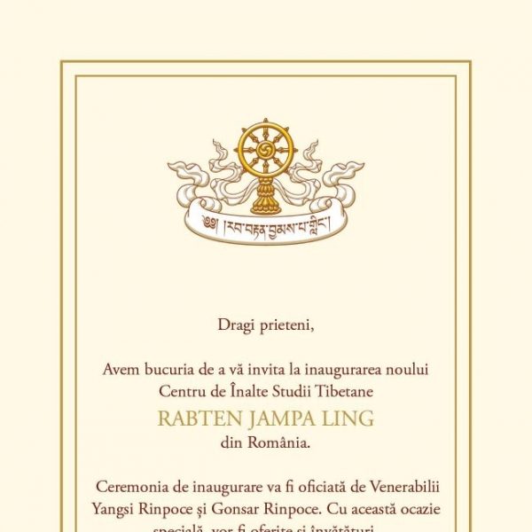 Inaugurarea Centrului Rabten Jampa Ling din Buftea