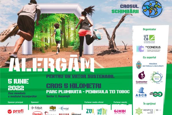 Pe 5 iunie aleargă pentru un viitor sustenabil la ”Crosul Schimbării”!