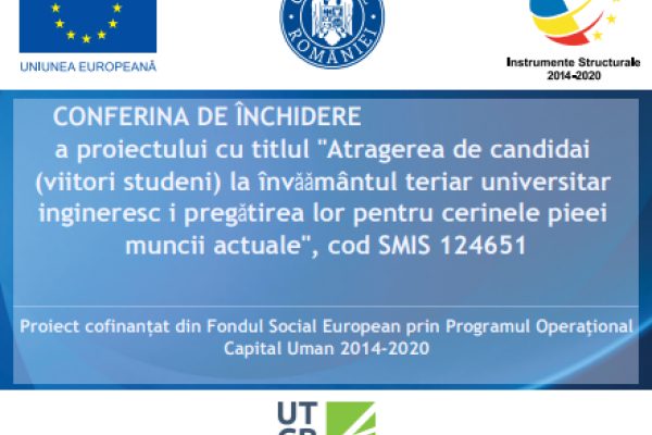 CONFERINȚA DE ÎNCHIDERE A PROIECTULUI POCU 124651