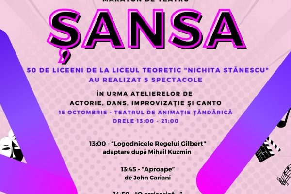 ȘANSA, un proiect cultural pentru un viitor cu șansă tinerilor