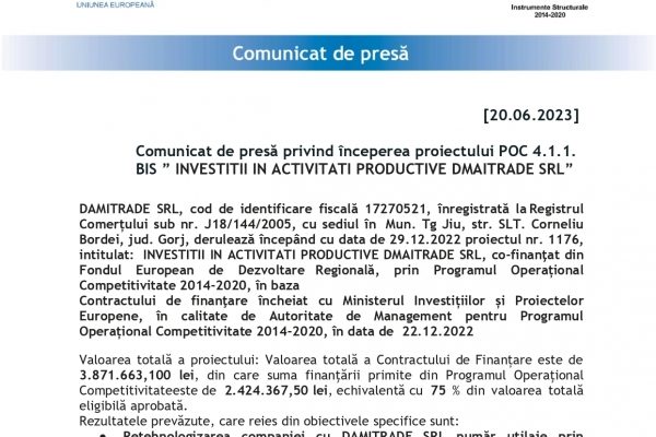 COMUNICAT